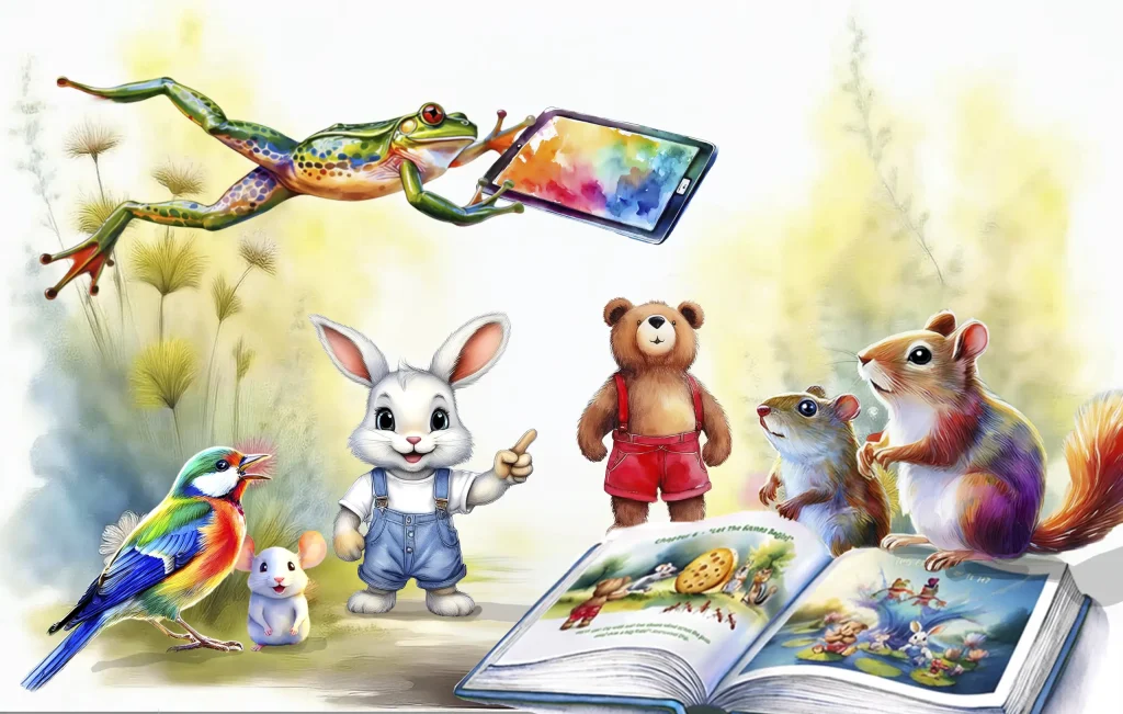 garden adventures tablet book animals copy